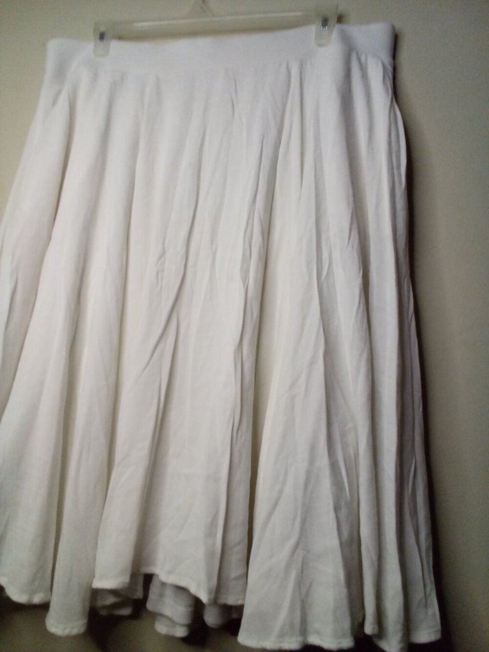 Torrid Skirt Women 3 3X Pull On Elastic Flowing Lined White - Picture 8 of 16